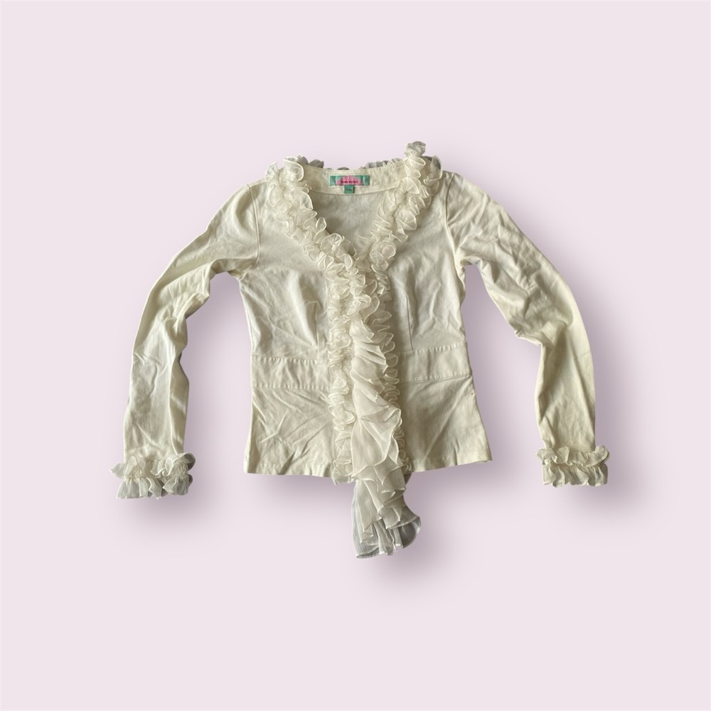 Elegant Cream Long Sleeve Top